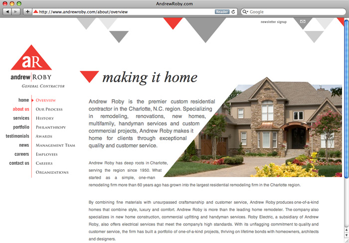 Andrew Roby - project screenshot