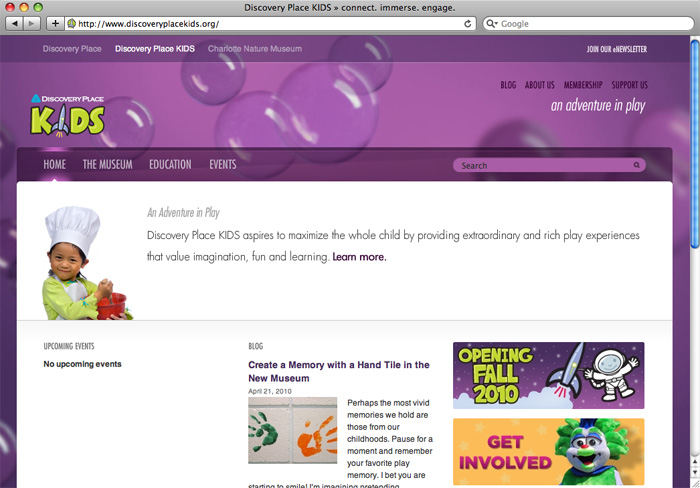 Discovery Place KIDS - project screenshot